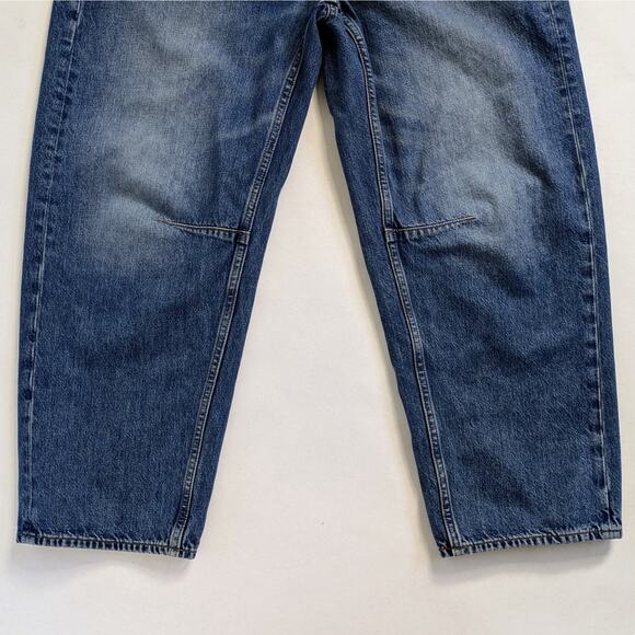 Madewell The Darted Barrel-Leg Jeans 29 High-Rise Medium Wash Denim - Picture 6 of 12